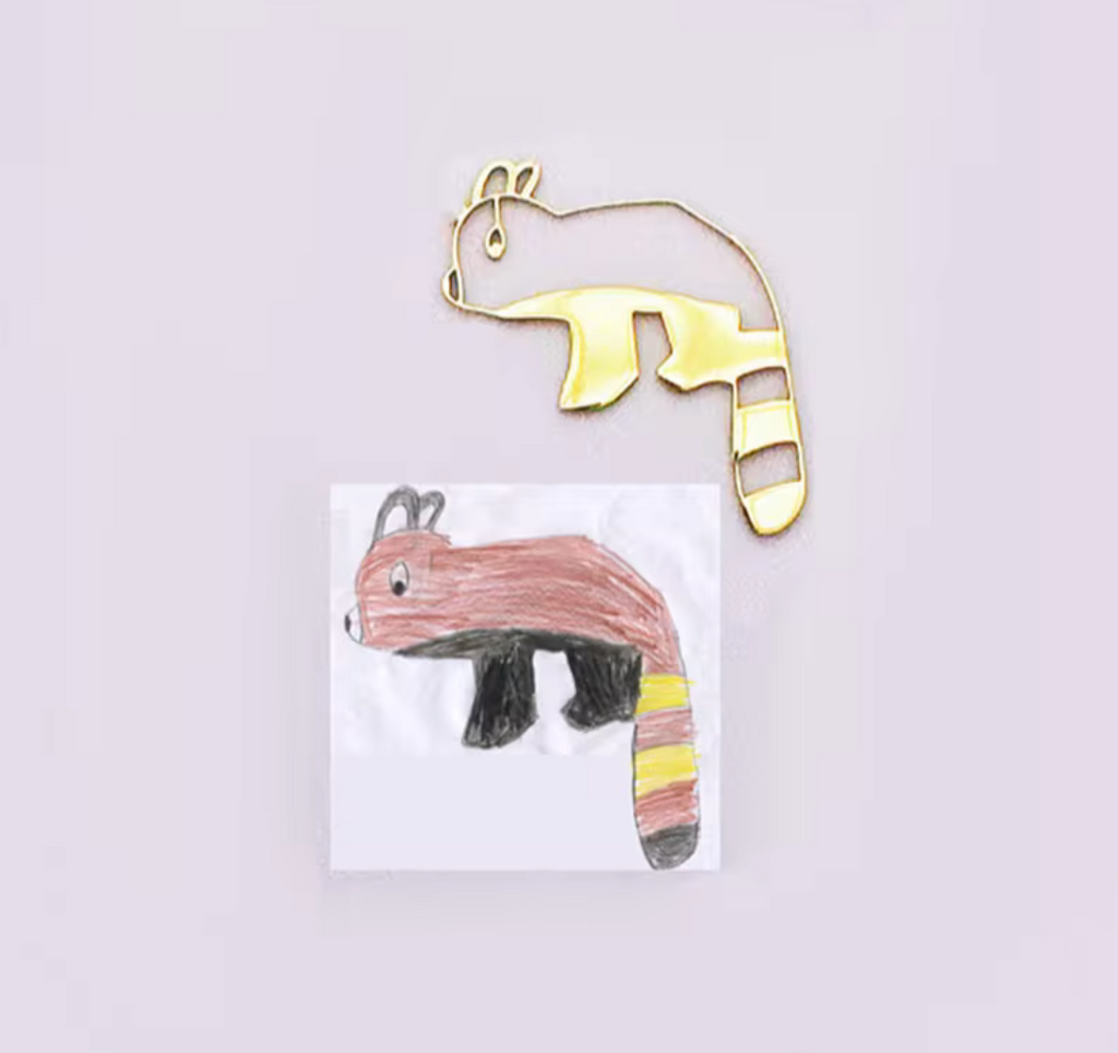 Customised Children's Artwork Keyring