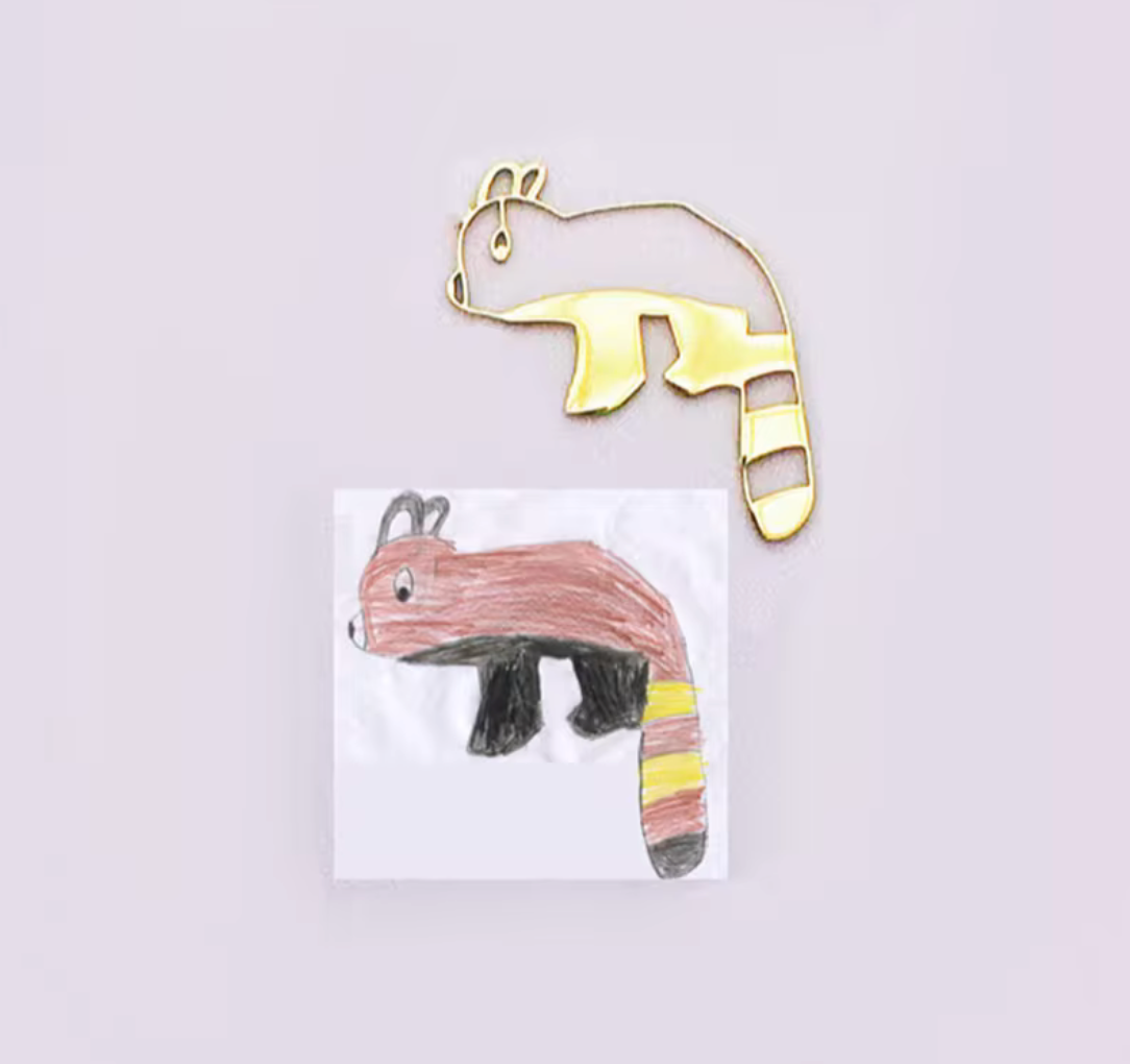 Customised Children's Artwork Keyring