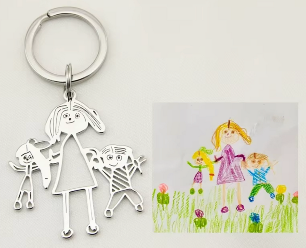 Customised Children's Artwork Keyring