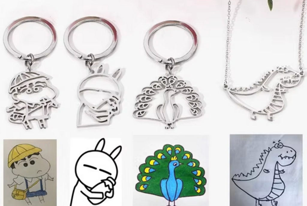 Customised Children's Artwork Keyring