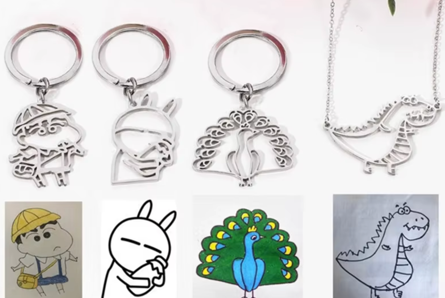 Customised Children's Artwork Keyring